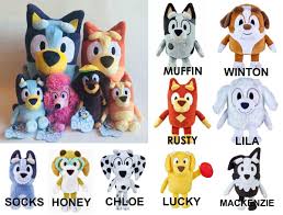 TV DOG BLUEY FRIENDS PLUSH DOLL TOYS BINGO COCO SNICKERS DISNEY CARTOON  CHANEL