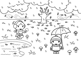 coloriage 2a automne enfant de botte