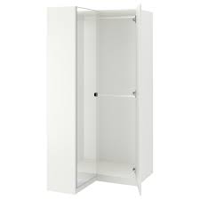The wardrobe was given adjustable shelves so that you can maximise your storage. Pax White Fardal Vikedal Corner Wardrobe 111 88x201 Cm Ikea