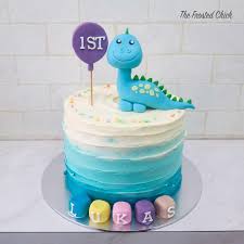 Birthday Cake 1st Birthday Decoration Ideas For Boy At Home Home Decor Farmhouse Home Decor Farmhouse In 2020 Dinosaur Birthday Cakes Boys 1st Birthday Cake Baby Birthday Cakes