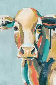 Colorful Cows I Canvas Print By Grace
