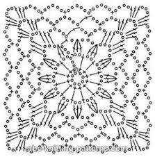 Large Granny Square Crochet Chart Crochet Coaster Pattern