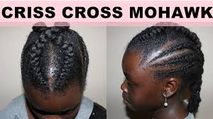 Short hairstyles for kids . Quick And Easy Natural Hair Kids Teen Mohawk Hairstyle Cornrows And Twists