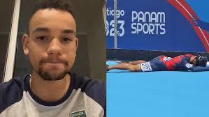 Brasileño que empujó al chileno Emanuelle Silva en final de Santiago 2023  pide respeto: "Recibí muchos mensajes y amenazas"