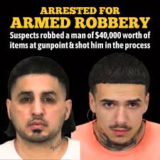 Great work by SJPD Robbery Unit Detectives, arresting Joseph Rico & Julian  Lomeli for a violent armed robbery
