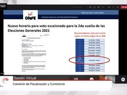 Sepa su horario de votación según el dni y qué debe hacer si no vota en su hora. Elecciones 2021 Onpe Propone Cambio De Horario Del Voto Escalonado Para Adultos Mayores Y Sera De 2pm A 4pm Segunda Vuelta Pierto Corvetto Nndc Politica El Comercio Peru