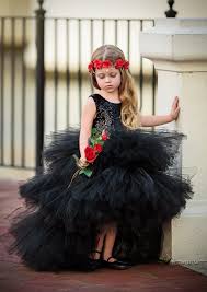Black Swan Princess Gown Black Flower Girl Dress Girls Dresses Princess Dress