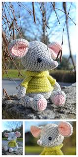 Amigurumi Grey Mouse Free Pattern Hackovanie