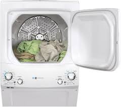 If you own a ge appliance, it's important to have an owner's manual to ensure proper maintenance and to answer any questions you may have. Ge Gud27eesnww 27 Inch White Electric Laundry Center With 3 8 Cu Ft Washer Capacity Appliances Connection