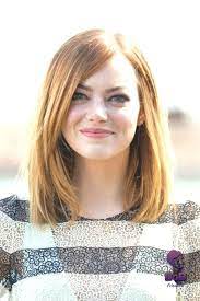 Mit Pony Long Bob Frisur Mit Langem Schragem Pony Emma Stone Bob Frisur Schulterlang Schulterlange Haare Mit Schragem Pony Bob Frisur