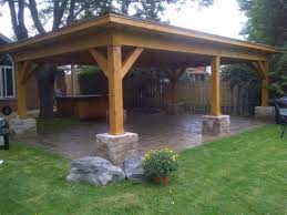 If you are considering a backyard shelter proceed with caution as most prefab and small family shelters will not survive the massive forces and threats that every vivos shelter is built for. Outdoor Cabana Shelter Contemporary Patio Ottawa By Instile Design Build Houzz