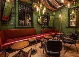 The repeat performance of bamboo structure creates the rhythm of the interior space. 10 Of The Best Bar Interiors From Dezeen S Pinterest Boards Bar Interior Design Bar Interior Bar Restaurant Interior