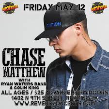 Just Added!! Ryan Waters Band and Colin King Music will be joining Chase  Matthew