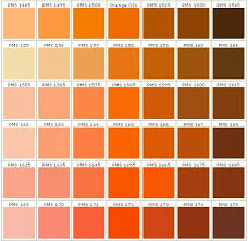 Pantone Colors In Orange Pantone Colour Palettes Pantone