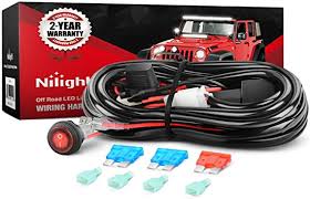 Driving light & light bar wiring instructions. Amazon Com Nilight Ni Wa 02a Led Light Bar Wiring Harness Kit 12v On Off Switch Power Relay Blade Fuse For Off Road Lights Led Work Light 2 Years Warranty Automotive