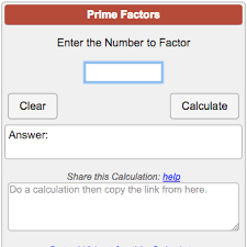 prime factorization calculator