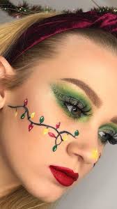 Quirky Christmas Inspired Makeup Ideas To Feel The Holiday Spirit Christmas Makeup Look Christmas Makeup Christmas Eye Makeup