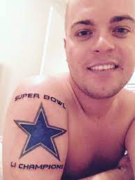 She had a bunch of very elaborate tattoos that looked as good as any modern artist can do. Man With Cowboys Super Bowl Li Tattoo Receiving Death Threats Abc13 Houston