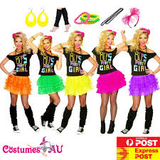 80s Party Girl T-shirt Skirt Costume ...