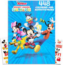 See more ideas about mickey mouse coloring pages, coloring pages, disney coloring pages. Amazon Com Disney Mickey Mouse Clubhouse Gigantic Coloring Book Set With Stickers Puzzles And Activities 400 Coloring Pages Toys Games