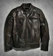 Harley Davidson Men S Black Label 1 Vintage Leather Jacket Dark Brown Slim Fit