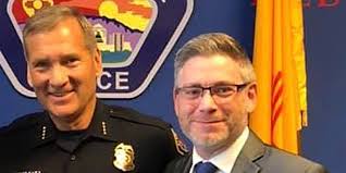 Chief Mike Geier and Brian Alarid