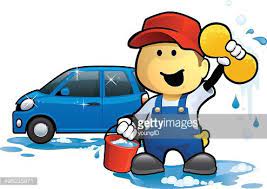 Cartoon Illustration Of Car Wash Car Wash Car Cartoon Cartoon