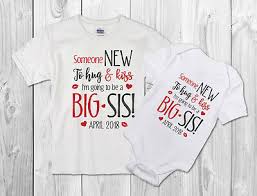 Check spelling or type a new query. Big Sister Someone New Bodysuit Tshirt Pregnancy Announcement Valentines Day Ebay