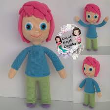 Cizgi Film Karakterlerini Ormeye Devam Ediyor Muyuz Daha Once Ibi Ve Rafadan Tayfa Hayri Bebegi Ormustuk Simdi Sira Hap Amigurumi Erkek Bebek Oyuncaklari Bebek