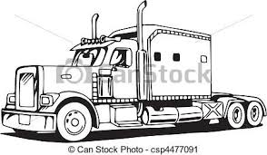 18 Wheeler Colouring Pages Truck Art Wood Burning Art Drawings