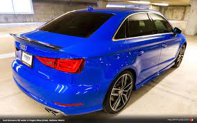 Audi Exclusive S3 Sedan In Nogaro Blue Lands In Texas Fourtitude Com Audi Audi A3 Sedan Volkswagen Group