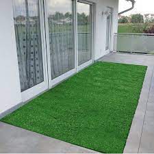 Ottomanson Evergreen Indoor Outdoor Artificial Grass Turf Area Rug Green Artificial Grass Backyard Grass Carpet Artificial Grass Carpet