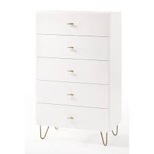 Enjoy free shipping on most stuff, even big stuff. Herschel 5 Drawer Chest In 2021 5 Drawer Chest Dresser Modern White Drawers