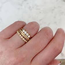 Home / solid gold rings. Wedding Engagement Rings Diamond Stacking Rings Gold Stacking Ring Set Gold Layered Rings 14k Solid Gold With Genuine Natural Diamond Stackable Birthstone Ring