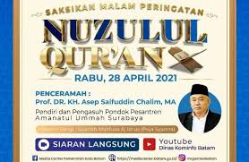 Nuzulul qur'an adalah proses turunnya firman dari allah swt melalui malaikat jibril kepada nabi muhammad saw sebagai mukjizat, pedoman dan petunjuk kepada hambanya. H Hjgyooyf2gdm