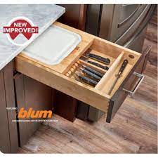 I've wanted to make one myself for a while, and so i finally did. Rev A Shelf Knife Holder Cutting Board Drawer Insert W Blum Soft Close Slides Available In Different Sizes Kitchensource Com