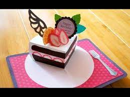 pop up card バースデーミニケーキ birthday mini cake quarter youtube 誕生日 飾り付け 100 均 クラフトのアイデア 色画用紙