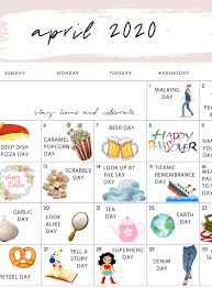 We now track nearly 1,500 national days, national weeks and national months. Sydne Style Shares April 2020 National Day Calendar Sydne Style