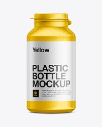 Protein Plastic Bottle Mockup In Bottle Mockups On Yellow Images Object Mockups