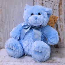 Fan page of teddy bears gallery website! Medium Blue Teddy Bear Karinya Florist