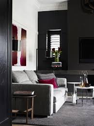 Beautiful black interior showcased in a historic paris. Contemporary Black Interior Design By Mim Design