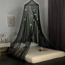 Glow in the dark fabric bedding set quilt cover set comforter set. Buy Octorose Halloween Glow In The Dark Bed Canopy Mosquito Net Fits Crib Twin Full Queen King And Calking 23 Diameter On Top 98 High 472 Around The Bottom Halloween Black Online In Indonesia