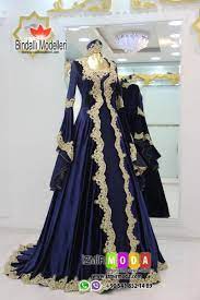 Kaftan Kadife T3502 Lacivert Elbise Dugun Elbiseler Kiyafet