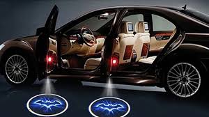 To The Batmobile These Awesome Interior Project Lights Will Make Your Car Fit For A Superhero Villains Beware Car Mercedes Logo Car Accessories