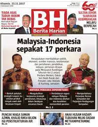 Senarai terkini menteri kabinet 2018. Get Your Digital Copy Of Berita Harian Malaysia 23 November 2017 Issue