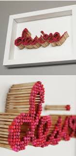 Text Sculpture Made With Matches T Diy Art Crafts Diy Projects