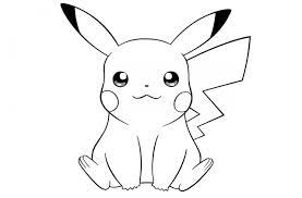 Coloring these pokemon coloring sheets is a great way to spend the afternoon no matter your age. Pikachu Cute Pokemon Coloring Pages Novocom Top