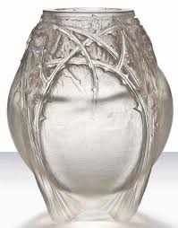 Lalique Epines Formant Quatre Pieds Cire Perdue Vase Frascos De Perfume Cristais Art Nouveau
