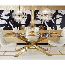 Estella Dining Table Dining Tables Dining Room Furniture Z Gallerie Gold Dining Room Glamourous Dining Room Home Decor