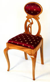Suddenly, a desk escaped its traditional rectilinear constraints and received new dynamic curves. Custom Lady S Art Nouveau Chair To Go With Desk By Heller And Heller Custom Furniture Custommade Com